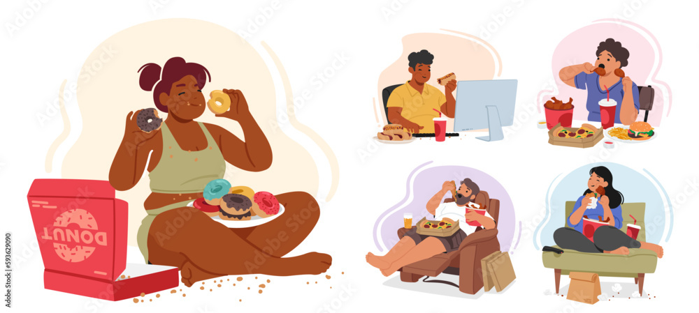 Alimentation émotionnelle, hyperphagie boulimique…